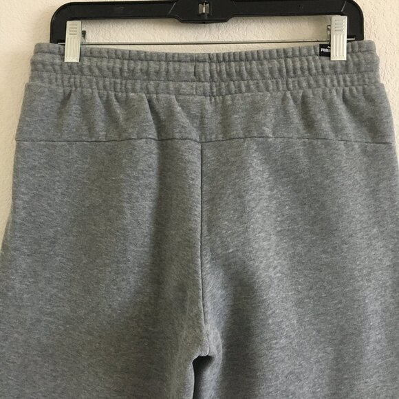 Puma Mens Medium Gray Jogger Drawstring Elastic Waist Inseam 28" 100% Cotton - Picture 9 of 12